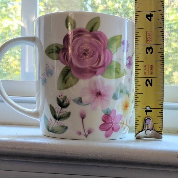 Flower Coffee Tea Mug Pink Roses Burton + Burton - Picture 7 of 8